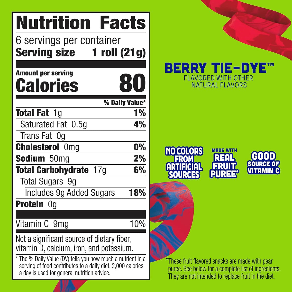 Gluten free Fruit by the Foot Splitz snacks