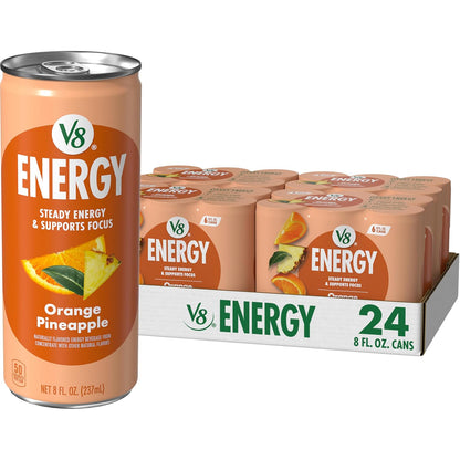 V8 Orange Pineapple energy drink 8 fl oz cans
