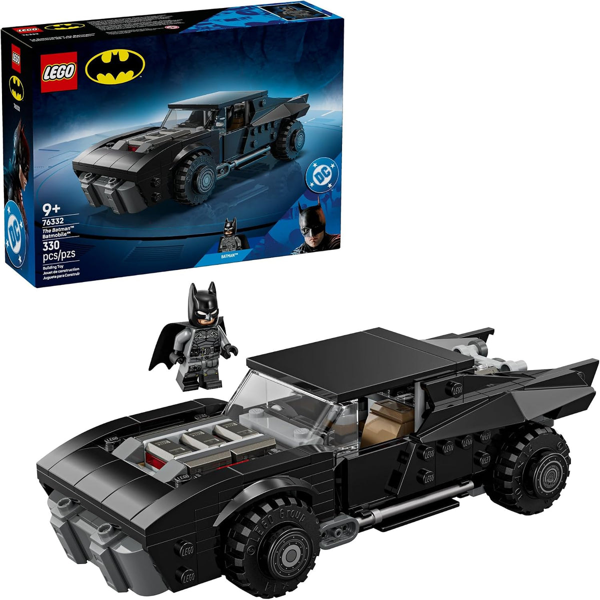 Batman Batmobile building toy with minifigure