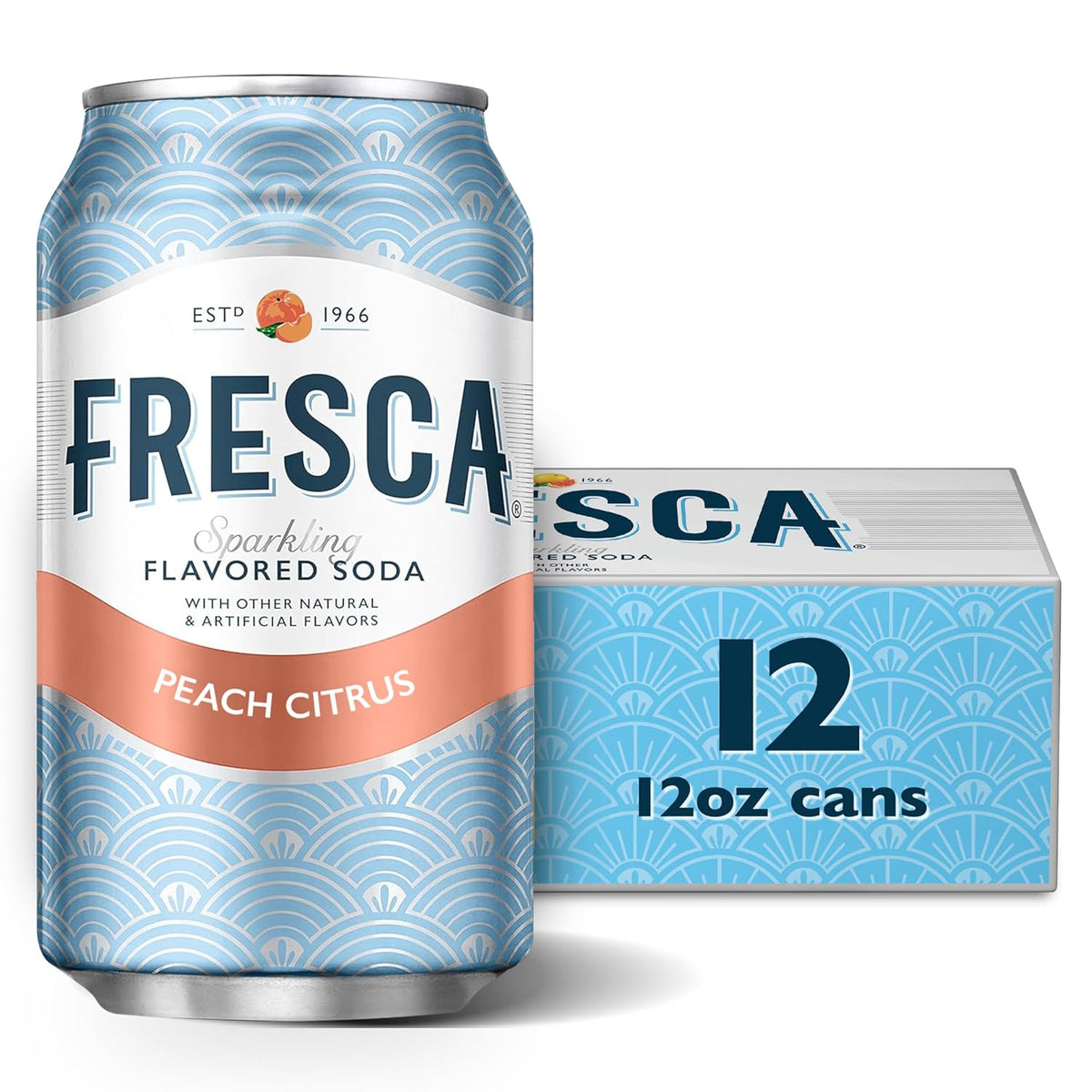 Fresca Peach sparkling flavored soft drink