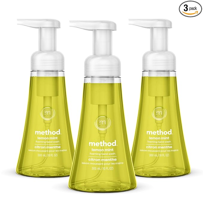 Method Lemon Mint foaming hand wash 3 pack