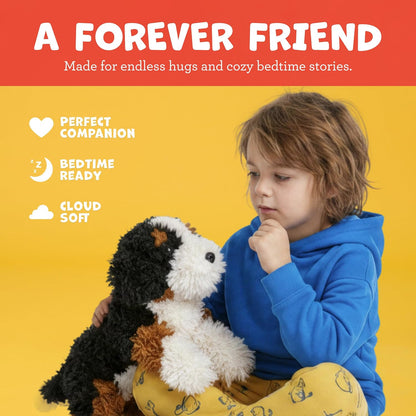 Cuddly FAO Schwarz puppy plush gift for kids