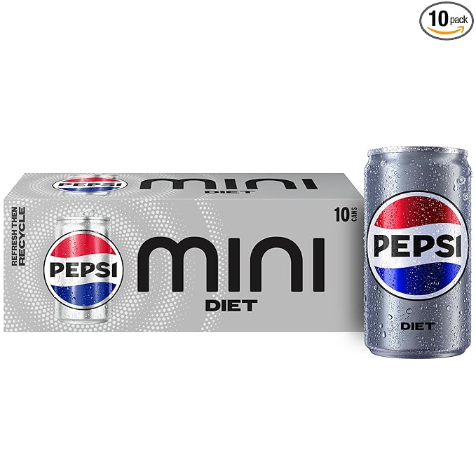 Diet Pepsi 7.5 ounce mini cans 10 pack