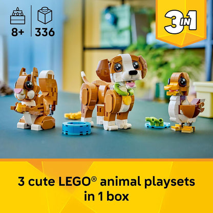 LEGO Creator 3 in 1 puppy, squirrel and duck alternative builds