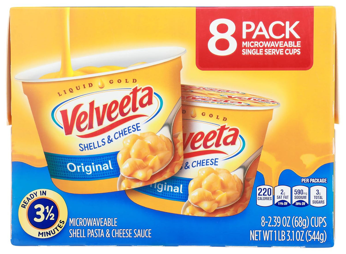 Velveeta Shells and Cheese pantry meal cups