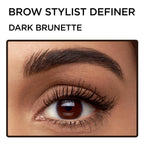 Dark brunette brow pencil for filling sparse areas