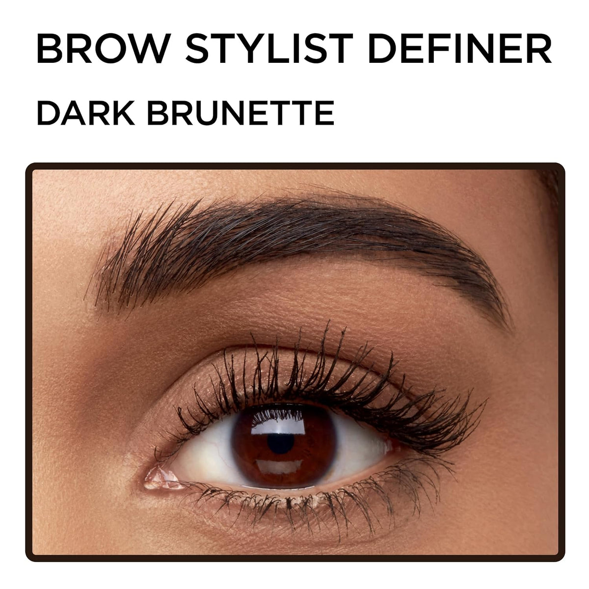 Dark brunette brow pencil for filling sparse areas