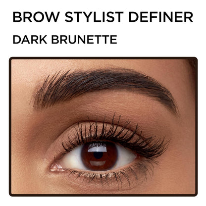 Dark brunette brow pencil for filling sparse areas