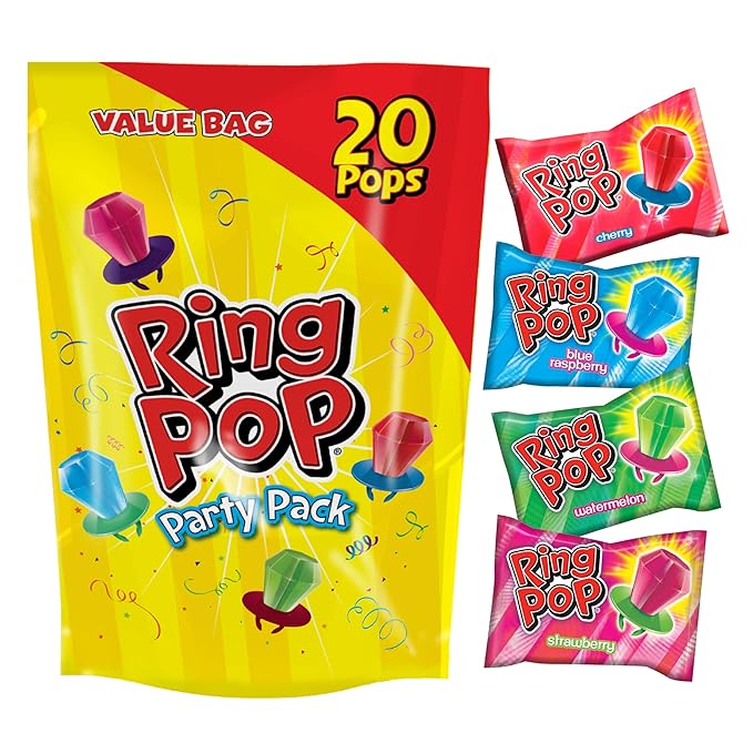 Ring Pop Halloween Candy Lollipops 20 count bag