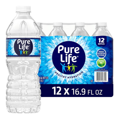Pure Life 16.9 fl oz purified water bottles