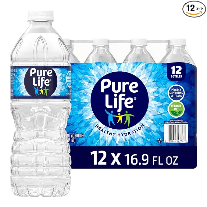 Pure Life purified bottled water 12 pack