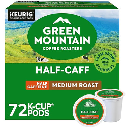 Green Mountain Half Caff K-Cup pods 72 count