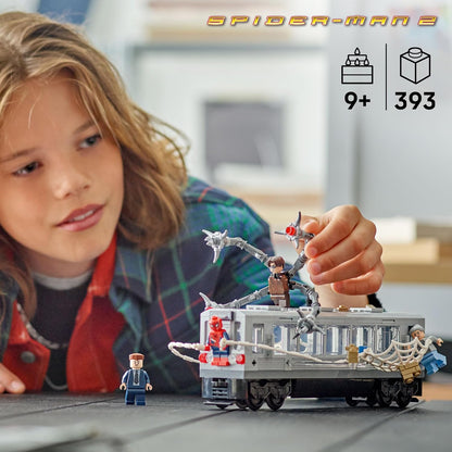 LEGO subway train playset with removable roof