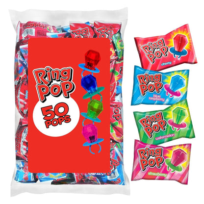 Assorted Ring Pop Halloween party favor lollipops