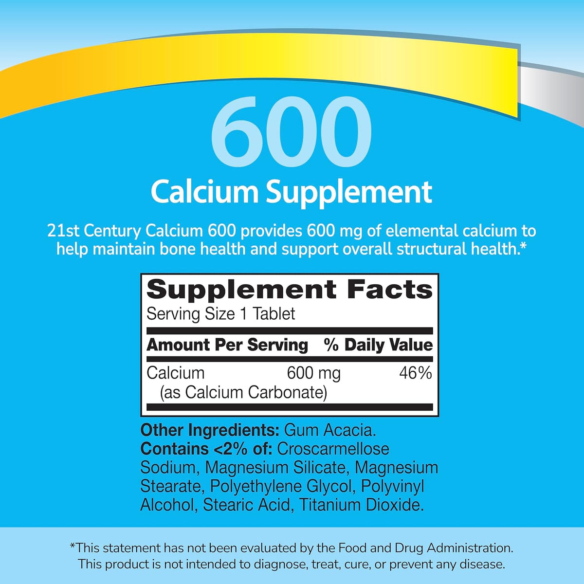 21st Century vegan friendly calcium tablets