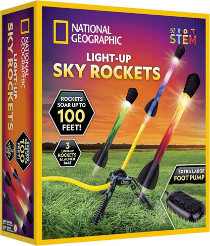 National Geographic LED Air Rocket Launcher toy set