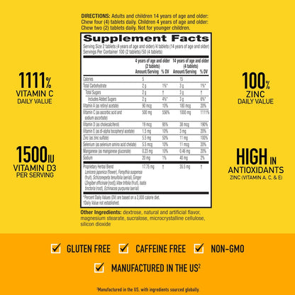 Airborne gluten free citrus Vitamin C supplement