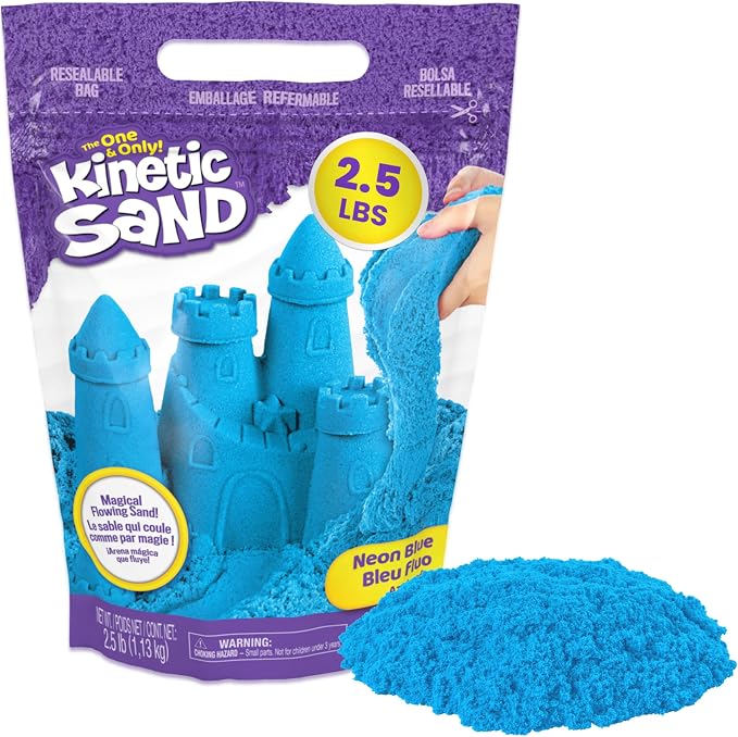 Kinetic Sand blue 2.5lb resealable bag