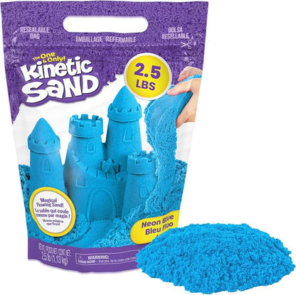 Kinetic Sand blue 2.5lb resealable bag
