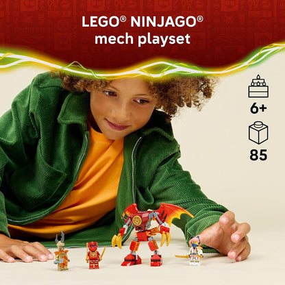 LEGO NINJAGO mech with Kai Sora and Earth Monster