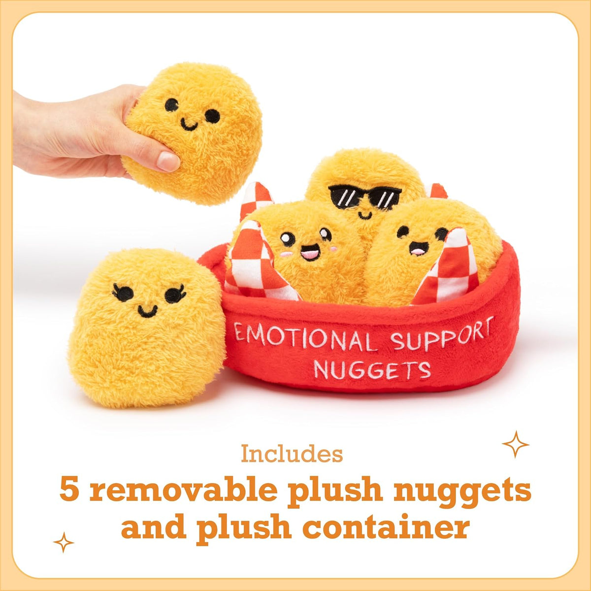 Relatable Emotional Support Nuggets plush figures set