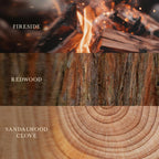 Crackling wick WoodWick Trilogy candle