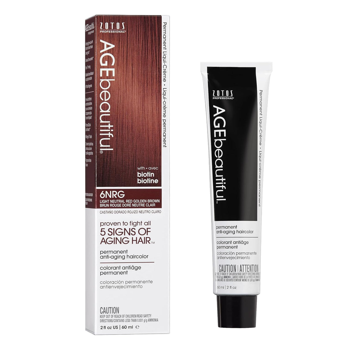 AGE beautiful biotin hair dye for fuller thicker hair