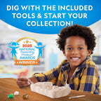 Educational rock collection kit with 10 gems