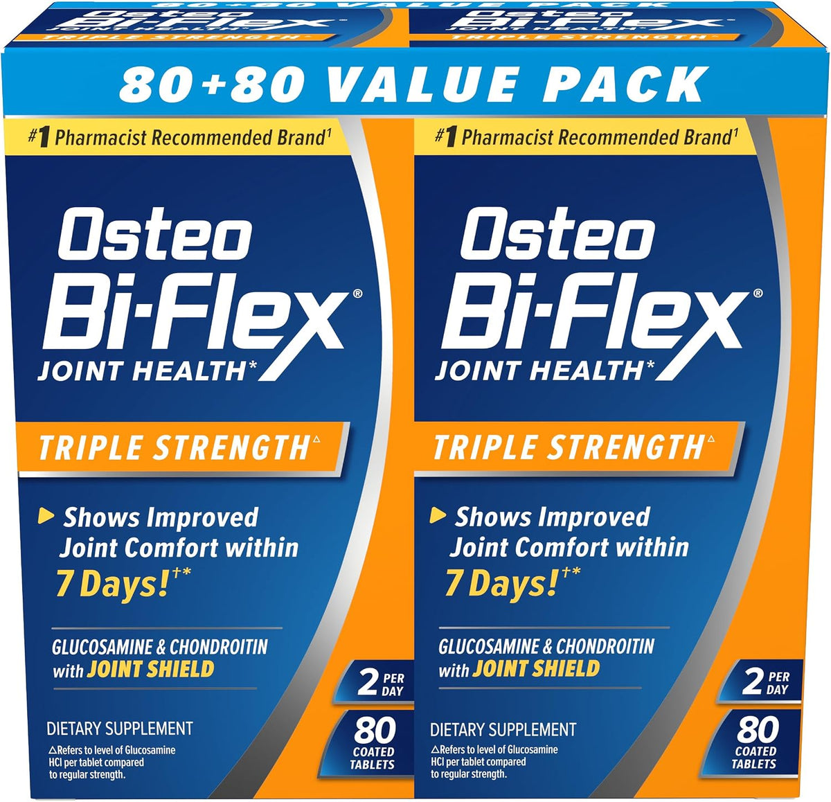 Osteo Bi-Flex joint support supplement 80 count front label
