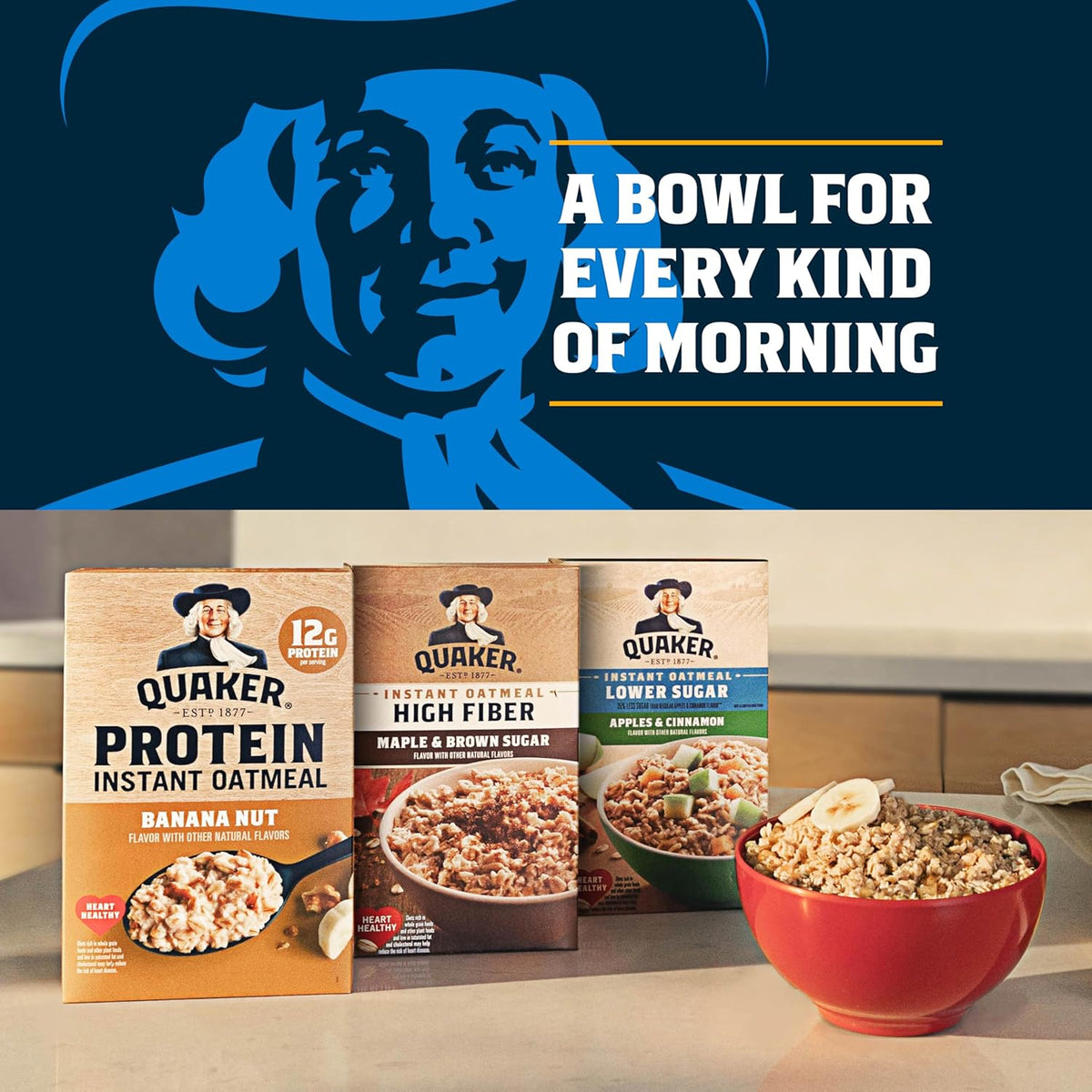 Quaker whole grain instant oatmeal variety pack