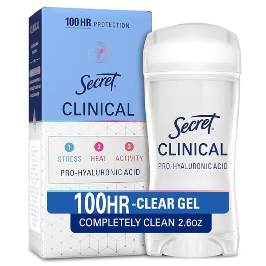Secret Clinical Strength clear gel antiperspirant deodorant