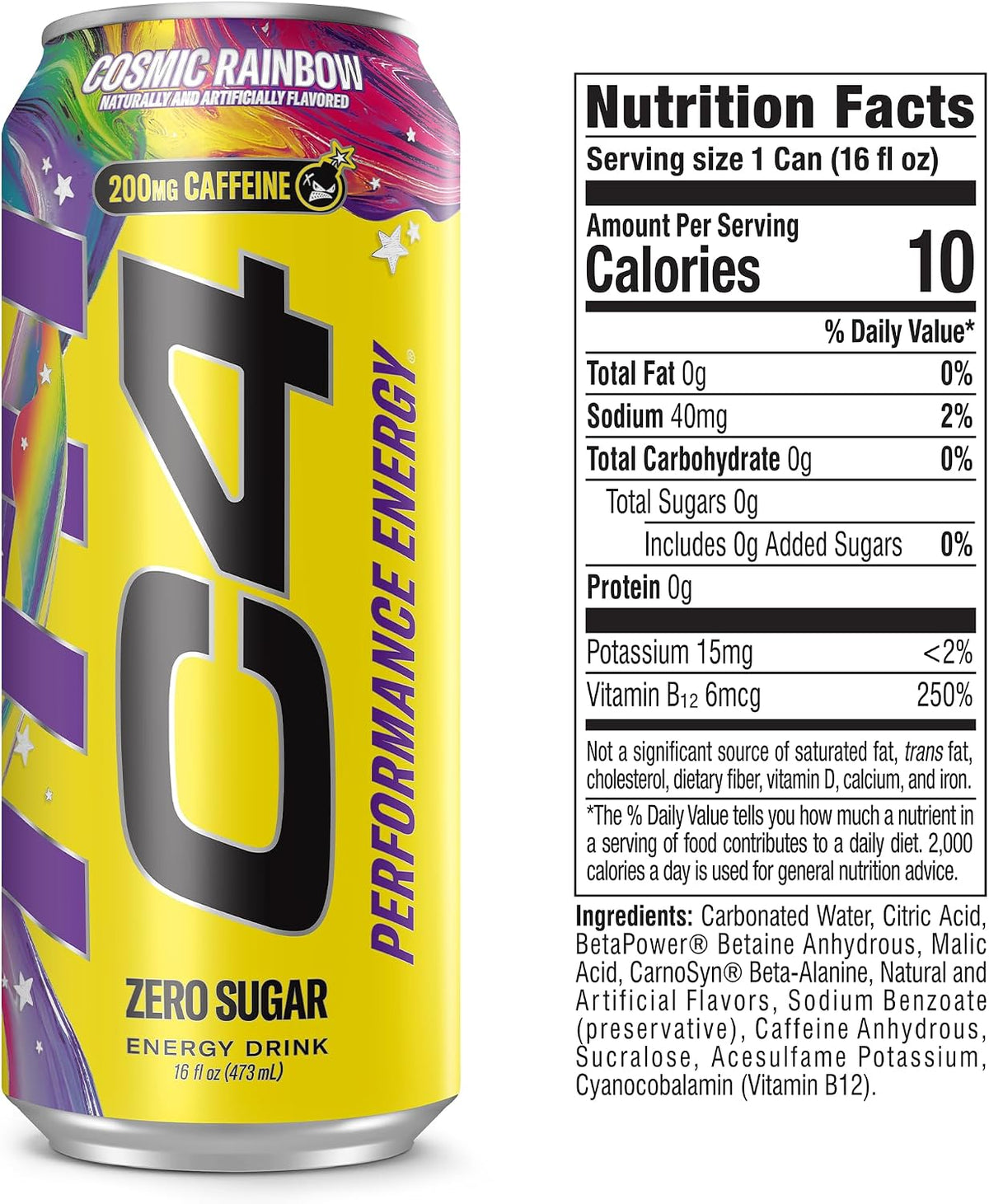 C4 Performance Energy Drink with 200mg caffeine