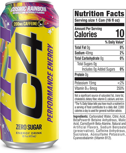 C4 Performance Energy Drink with 200mg caffeine