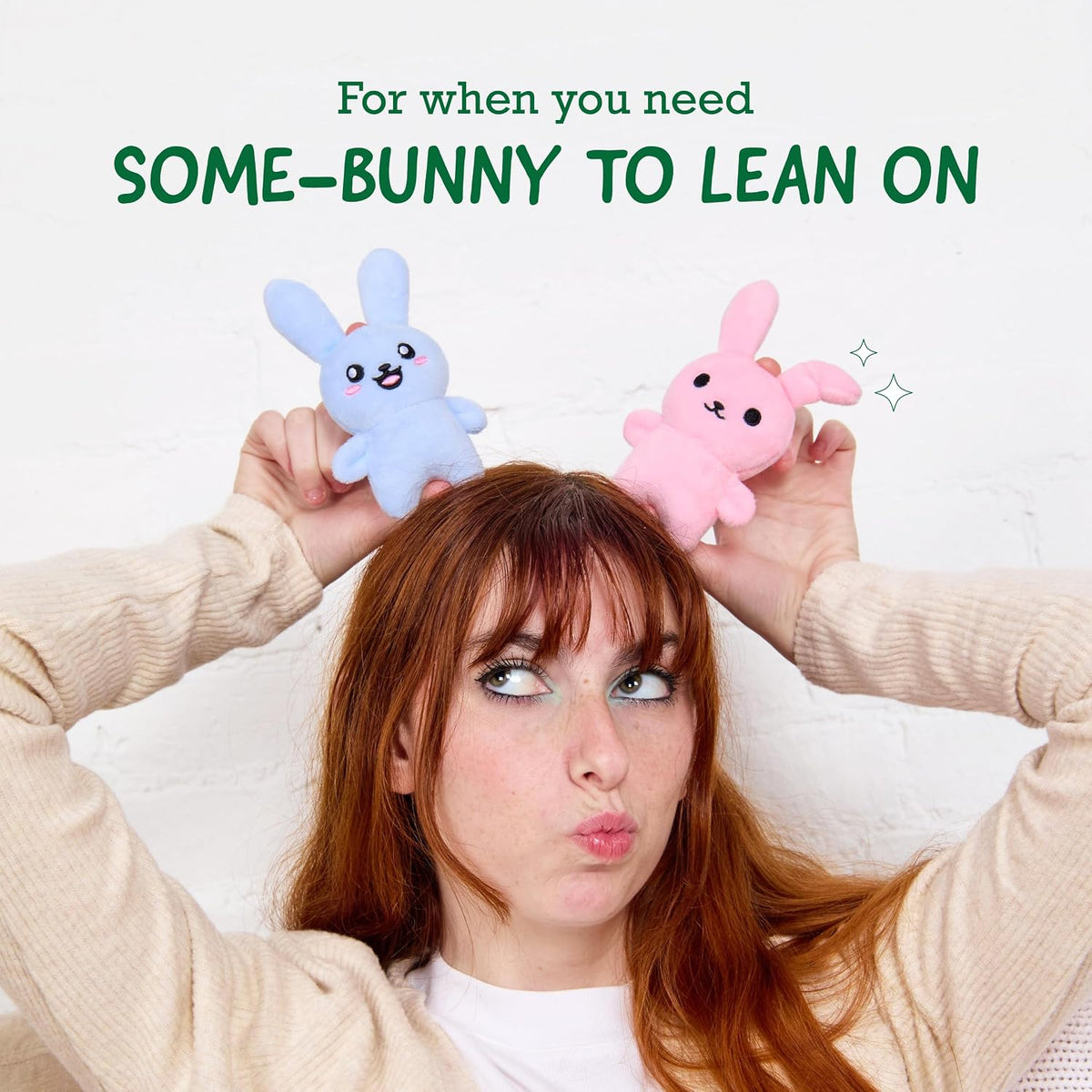 Cute plush bunny gift for teens and friends