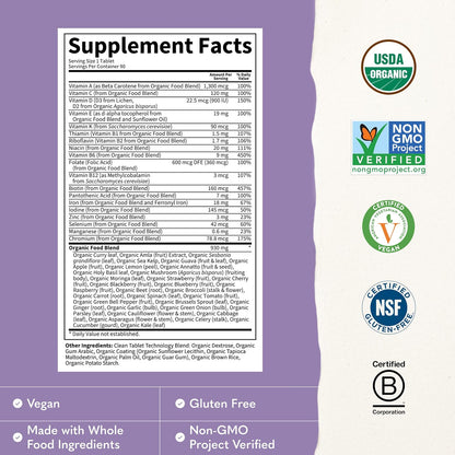 Garden of Life Organics prenatal supplement bottle front view