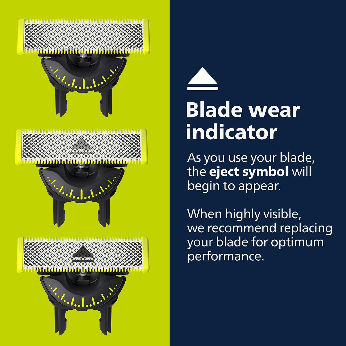 OneBlade 360 flexible shaving blade close-up