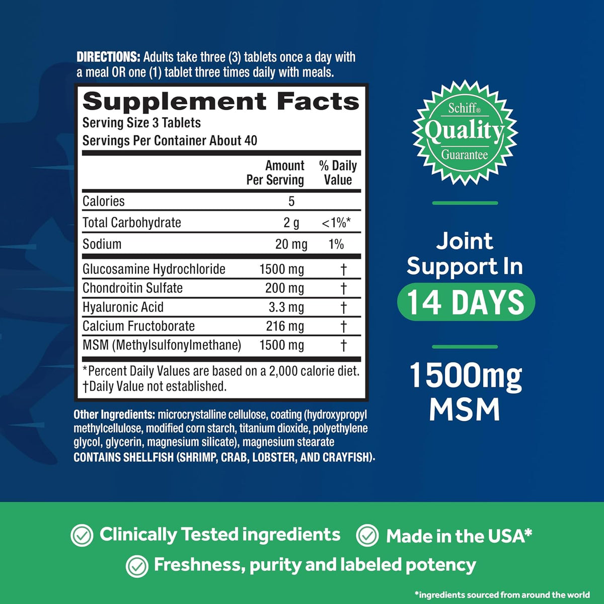 Move Free joint health support supplement packaging