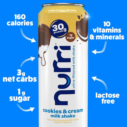 Nurri 11 oz protein shake cans for grab and go nutrition