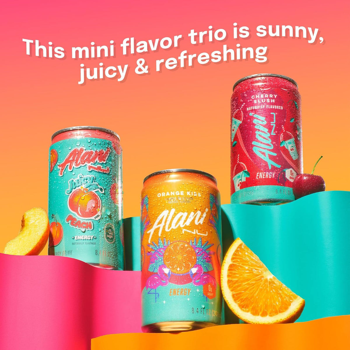 Zero sugar Alani Nu mini energy drink cans