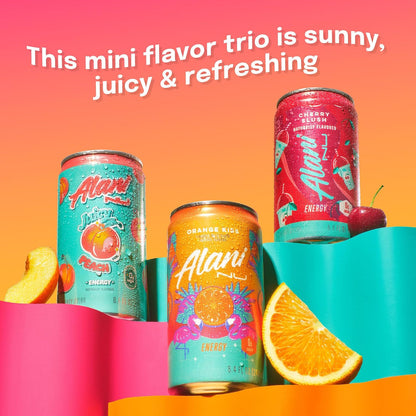 Zero sugar Alani Nu mini energy drink cans