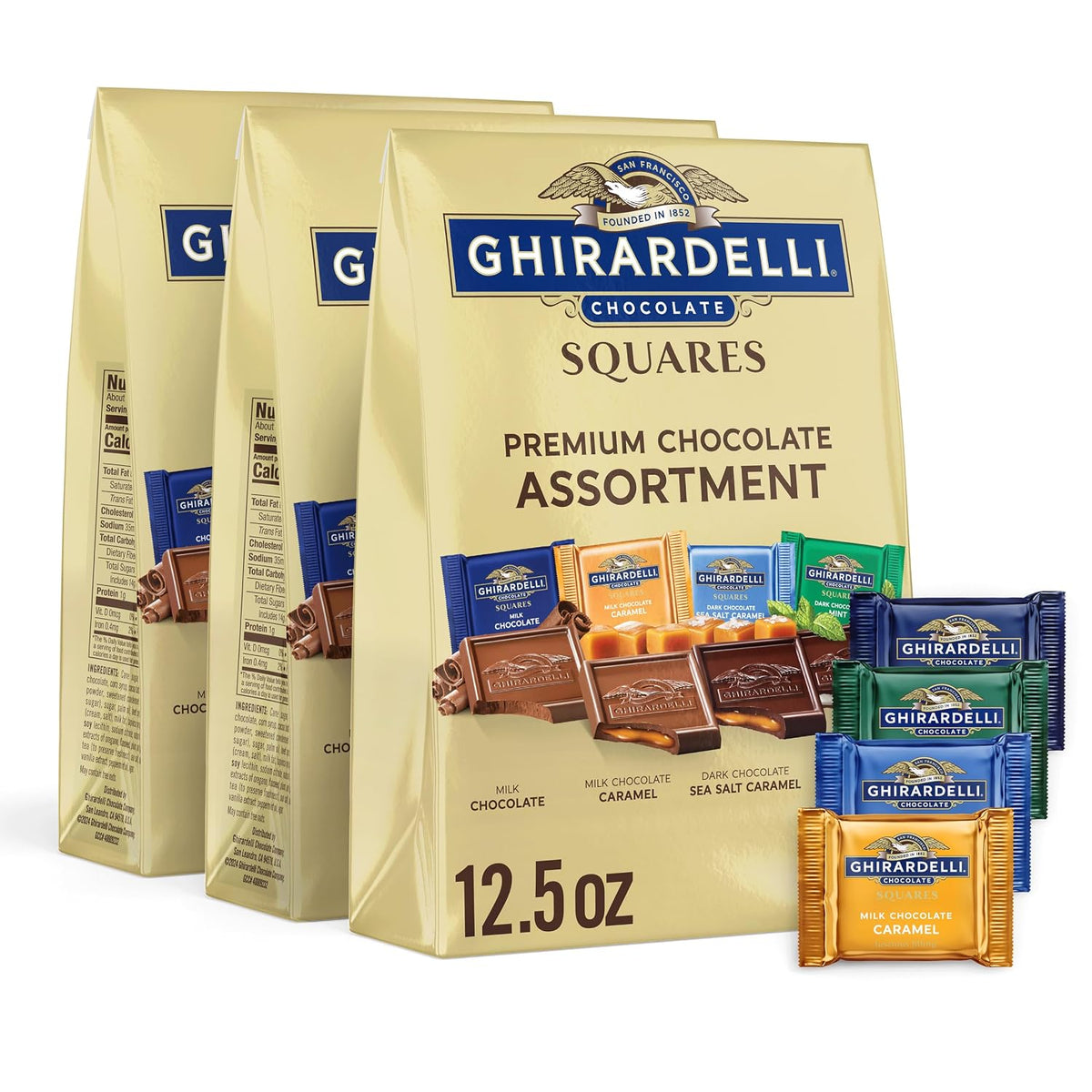 Ghirardelli assorted chocolate squares 12.5oz bag