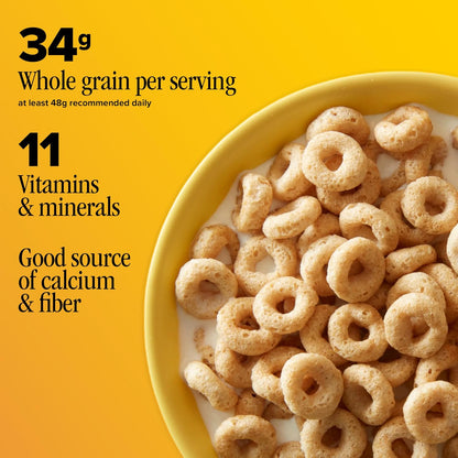 Bowl of Cheerios gluten free whole grain cereal