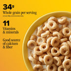 Cheerios 24 oz cereal box with about 17 servings
