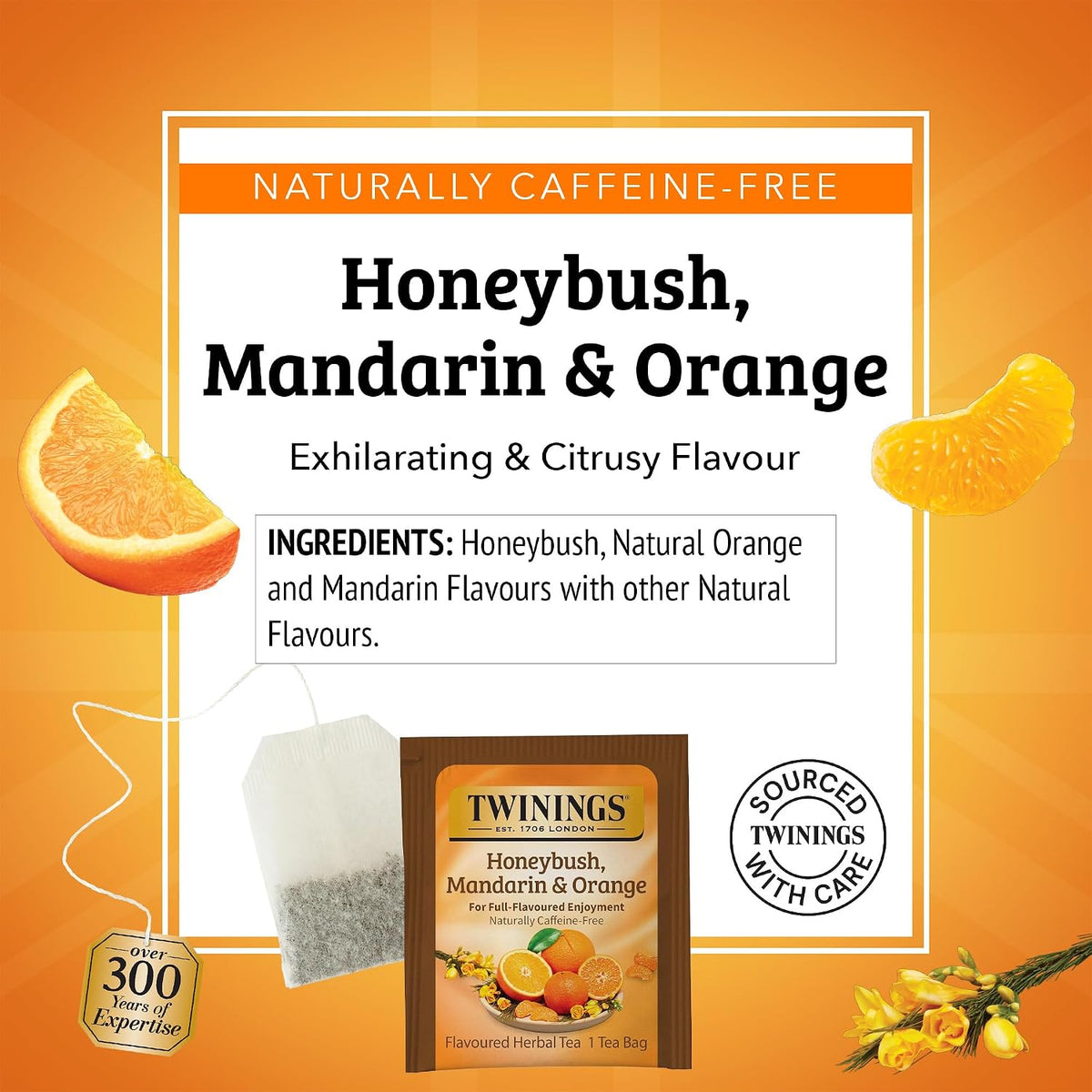 Twinings Honeybush Mandarin Orange tea packaging