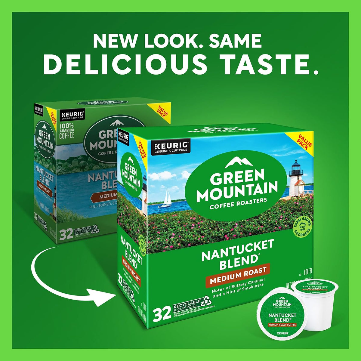 Green Mountain Coffee Roasters K-Cup pods for Keurig brewers