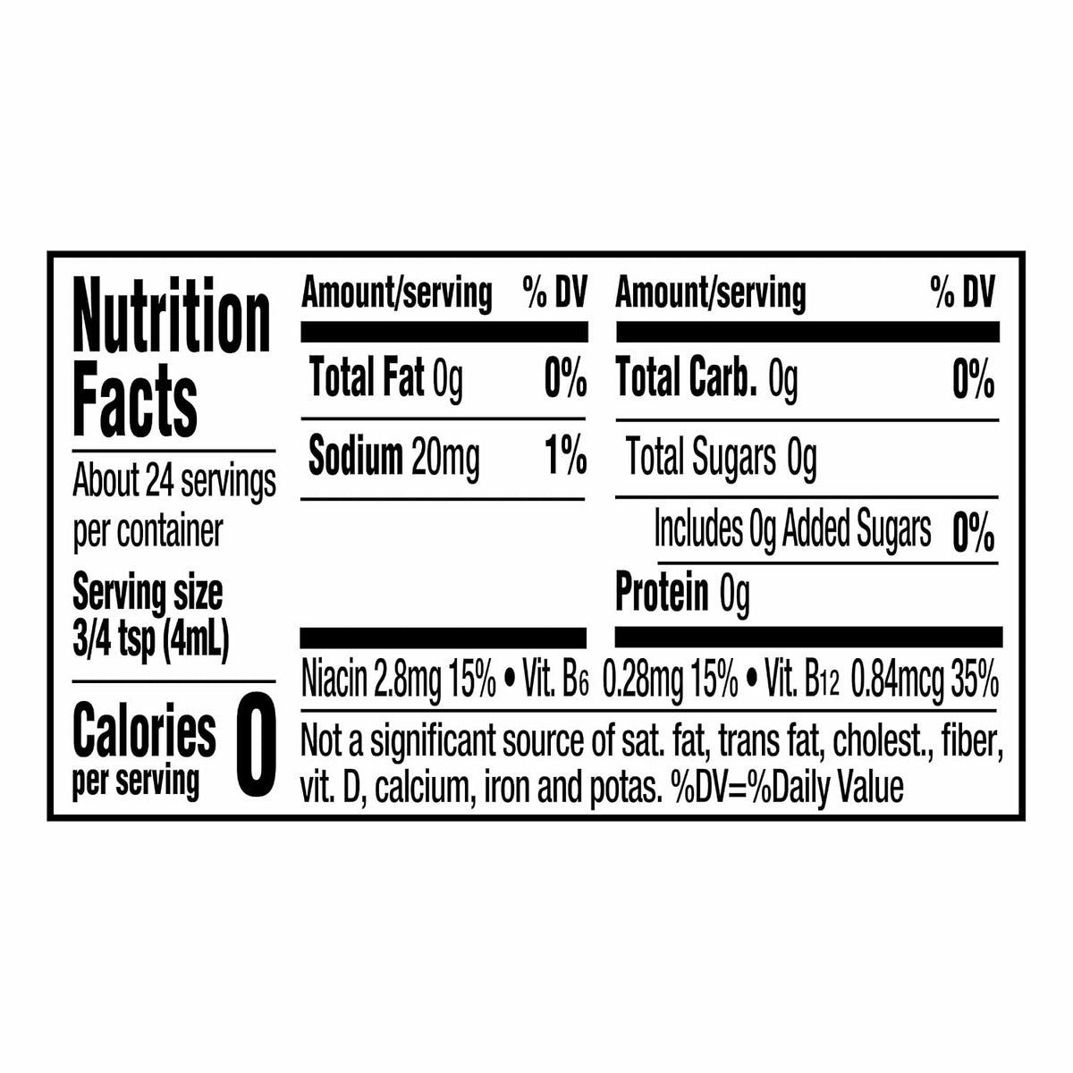 Mio Energy caffeine water flavoring drops