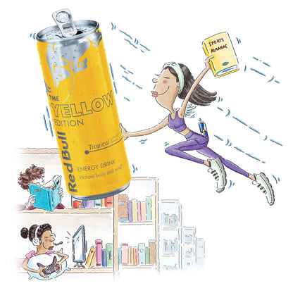 Red Bull energy drink in Tropical flavor