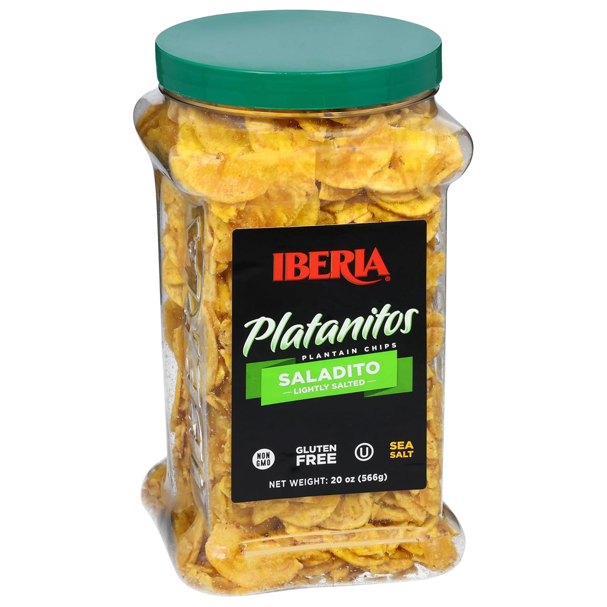 Iberia plantain chips with sea salt snack bag
