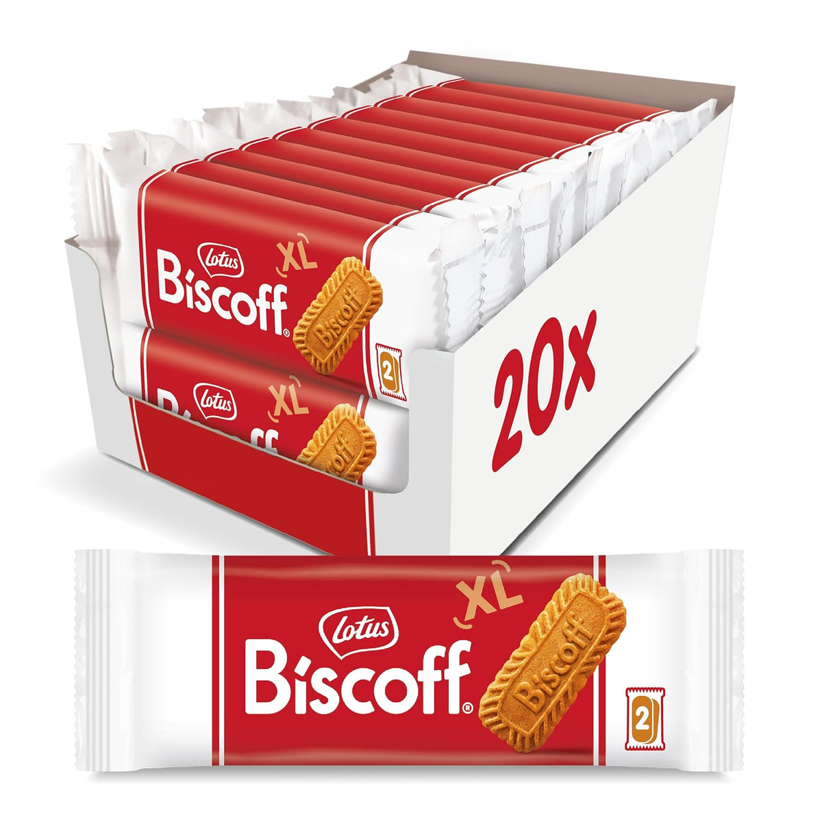 Biscoff vegan cookie snack 20 pack box