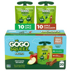 GoGo squeeZ no sugar added fruit snack pouches